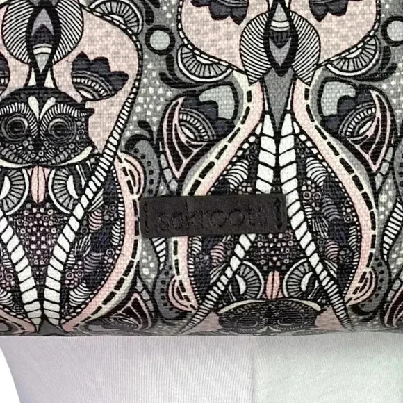 SAKROOTS Shopper Tote Loyola Soulful Desert Purse Black Multi Bag Charms NEW - Picture 5 of 15